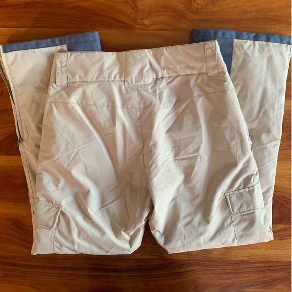 NWOT HISEA Beige and Blue Insulated Ski Snow Pants Size M Short - Picture 10 of 10
